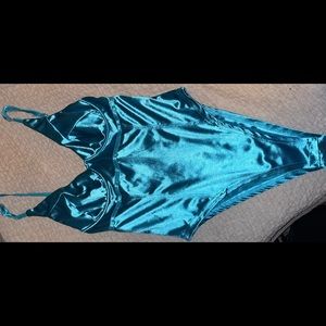 Blue bodysuit
